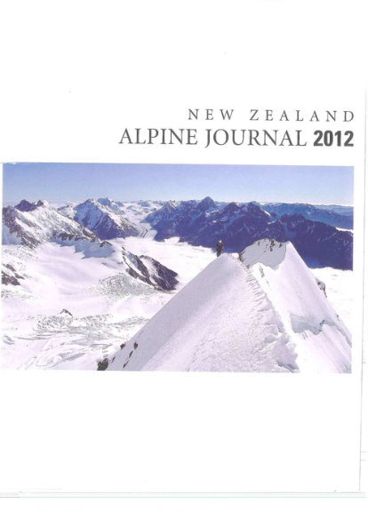 New Zealand Alpine Journal 2012 Vol 64 thumbnail